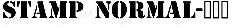 Stamp Normal字体转换